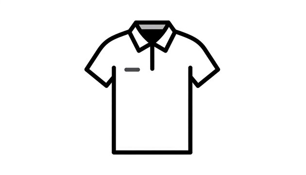 Simple Polo Shirt Graphic Design.