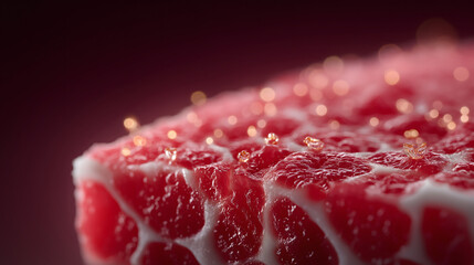 Close up captures agonizing redness and texture of inflamed skin, portraying discomfort caused by psoriasis