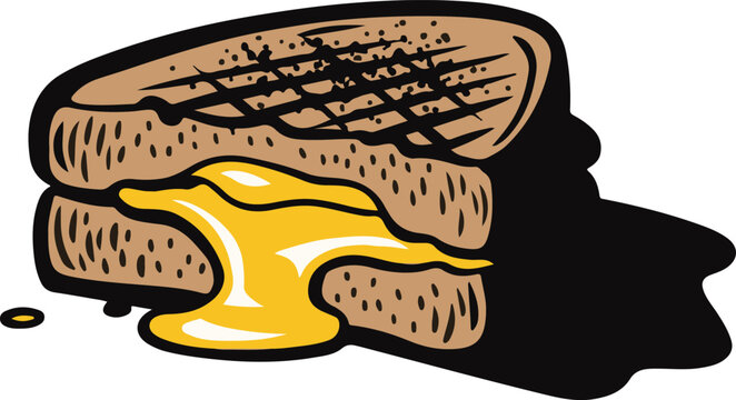 Grilled Cheese clip art preview