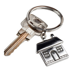 Unlock your dream home today with this symbolic key and house charm, offering security and a fresh start for homeowners