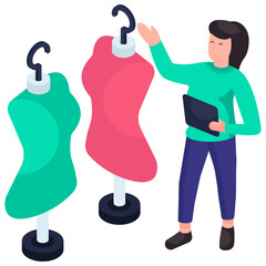 An illustration design of fashion design 