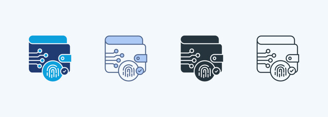 Biometric Authentication Multiple Style Icon Collection