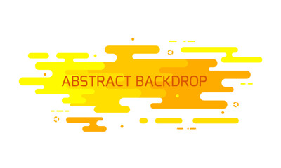 Element for design dynamic wavy form with irregular parallel rounded lines. Background for banner, card, poster, flyer. Isolated on white background. Line style.