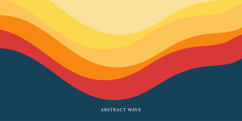 red and orange wave. Abstract paper cut. Abstract colorful waves. Wavy banners. Color geometric form. Wave paper cut. Map line of topography. Map mockup infographics. Eps2 Vector illustration