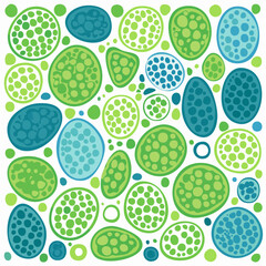 Abstract organic shapes illustration colorful and decorative design element