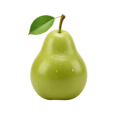 Pear on white background