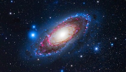 Naklejka premium Spiral Galaxy in Deep Space.