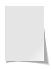 A4 paper with shadow