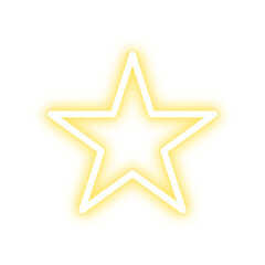 Neon star no background PNG