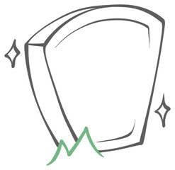 Graveyard tombstone sticker