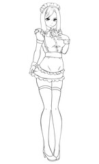 Anime Housemaid Girl