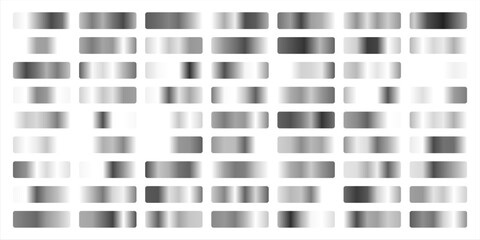 Set of silver texture background. Silver background texture. Steel metal background templates. Metal gradient collection. Vector illustration