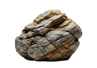 Rock stone  isolated on white or transparent background