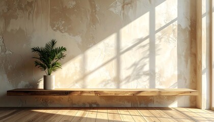 Sunlight Streaming Through Window, Peaceful Interior.