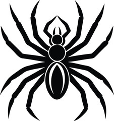 Obraz premium Spider Silhouette Vector Available on EPS File