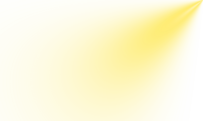 A soft yellow light shines from the upper right corner, isolated on transparent background