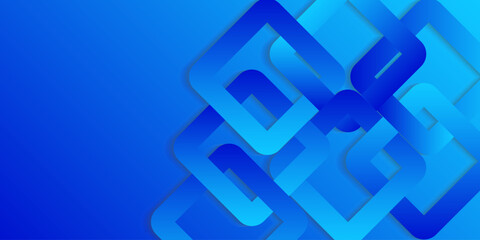Obraz premium Abstract blue gradient overlapping circle shape background vector design. eps10