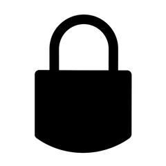 padlock isolated on white background