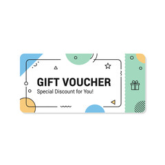 Gift Voucher Special Discount for You Modern Design.