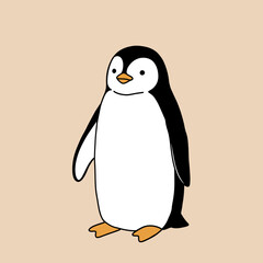 penguin on a white background