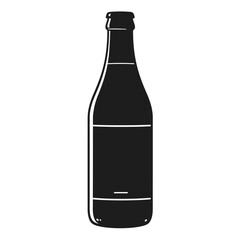 beer bottle isolated on white background