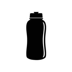 vector illustration of a bottle with white background