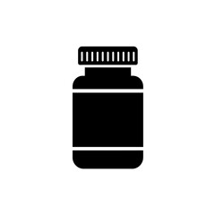 medicine bottle vector illustration with white background