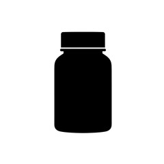 bottle of medicine with white background