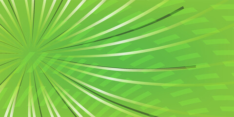 Obraz premium Comic green abstract background with beams radial and halftone effects, empty green comic style zoom lines background, Superhero comic book poster background with halftone print effect.