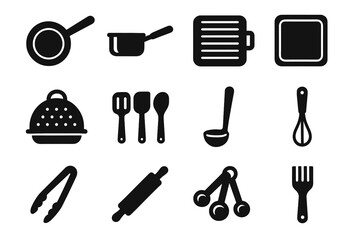 Fototapeta premium Spatula nano icon tiny small pastry micro mini set vector cooking utensils