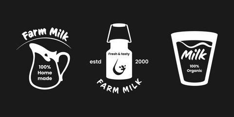 This collection features infographics about environmental conservation and highlights organic farm milk. It emphasizes the importance of homemade, fresh, and tasty dairy products.