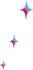 Obraz premium Three Gradient Stars 