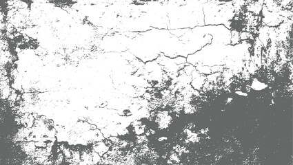 Cracked weathered gray concrete surface texture vector