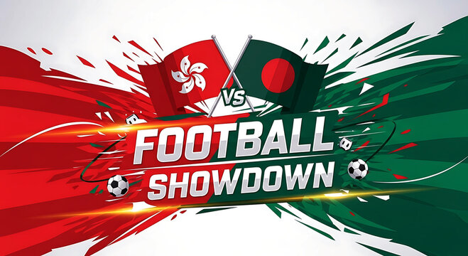 Exciting football match between hong kong and bangladesh on october 14 2025