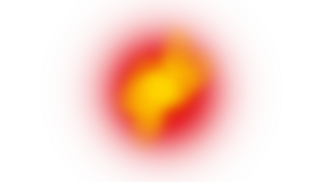 Abstract blurred figure in warm colors, orange and red gradient background effect design.