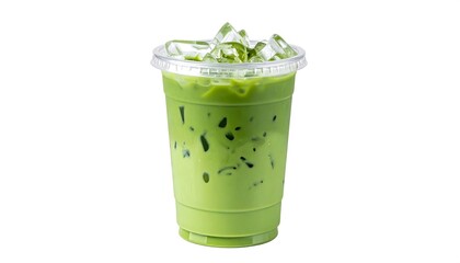 Refreshing Green Iced Tea Drink.