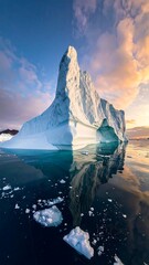 Majestic Iceberg at Sunrise.