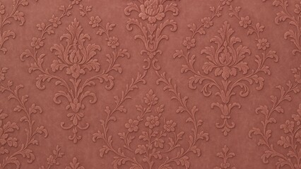 Elegant floral damask pattern wallpaper