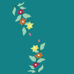 Seamless pattern with floral motifs able to print 