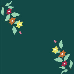 Seamless pattern with floral motifs able to print