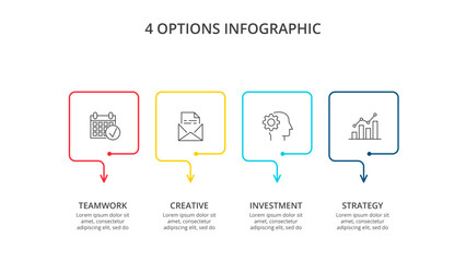 Fototapeta premium Business Infographic Set — Success Finance and Data Visualization Concept