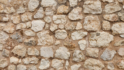 The restored texture of a cella wall in an ancient settlement