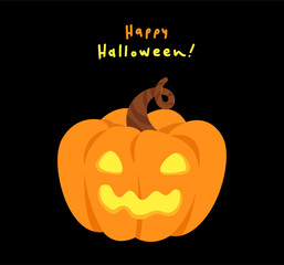 Glow craved pumpkin with 