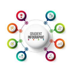 Fototapeta premium Business Infographic Set — Success Finance and Data Visualization Concept