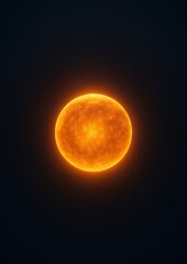 Fototapeta premium Vibrant glowing sun artwork