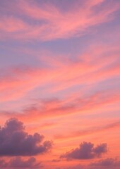 Fototapeta premium Vibrant sunset sky clouds