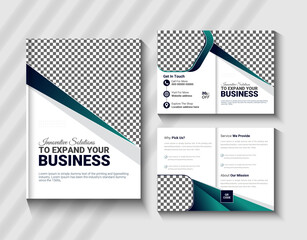 Professional Impression with an Outstanding and Innovative Corporate Bi-fold Brochure Design.
