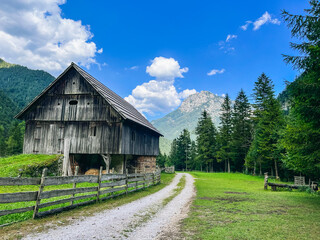 old wooden barn, Slovenia