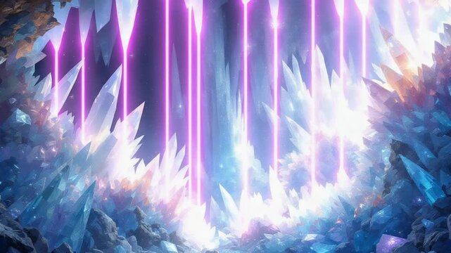 Mystical Crystal Cave - A Journey into the Heart of Ice.