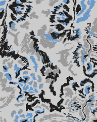 Tropical Seamless pattern with linear tropical leaves. Line art botanical background. Hand drawn vector illustration.Botanical bamboo palm seamless pattern with lush jungle leaves, organic branches, 
